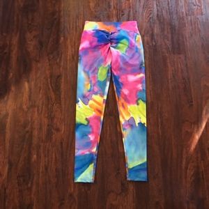Inyo Scrunch Butt Lifting Tie Dye Leggings